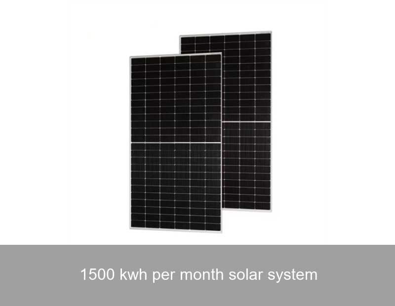 1500 kwh per month solar system