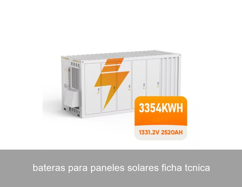 bateras para paneles solares ficha tcnica