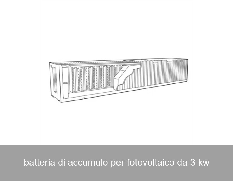batteria di accumulo per fotovoltaico da 3 kw