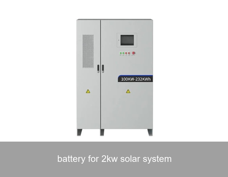 battery for 2kw solar system