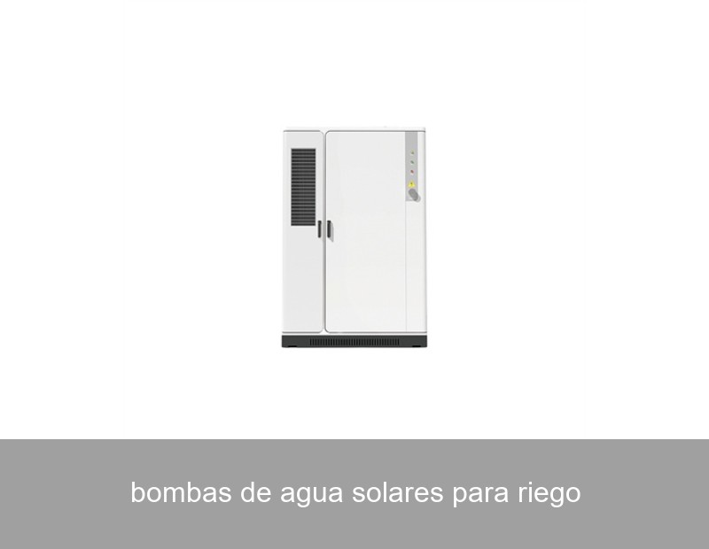 bombas de agua solares para riego