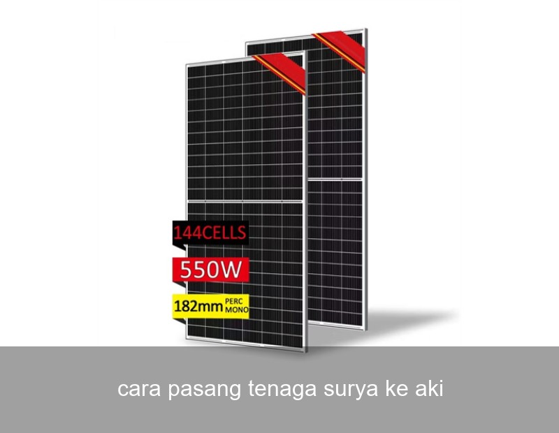 cara pasang tenaga surya ke aki