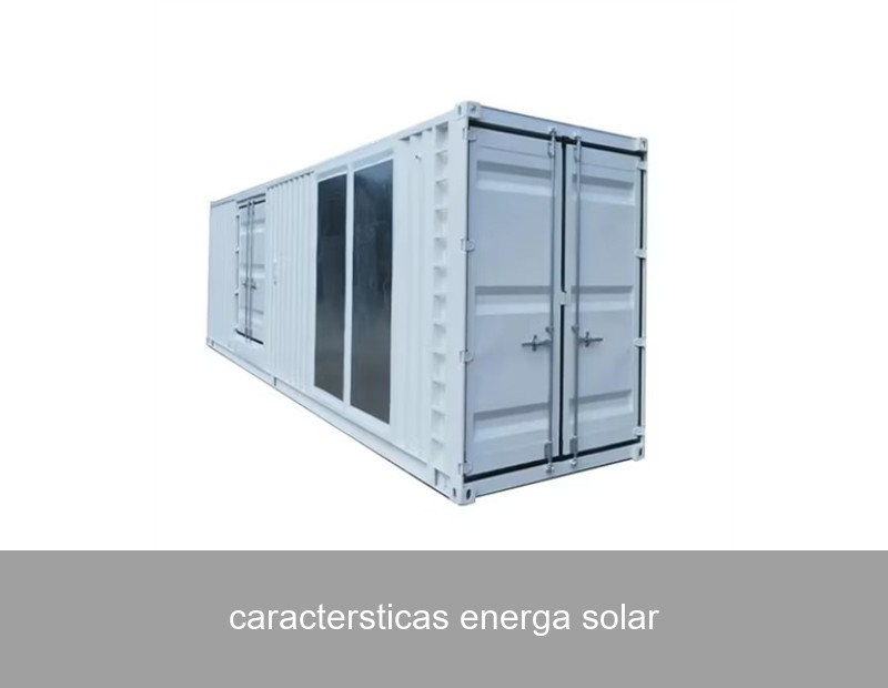 caractersticas energa solar