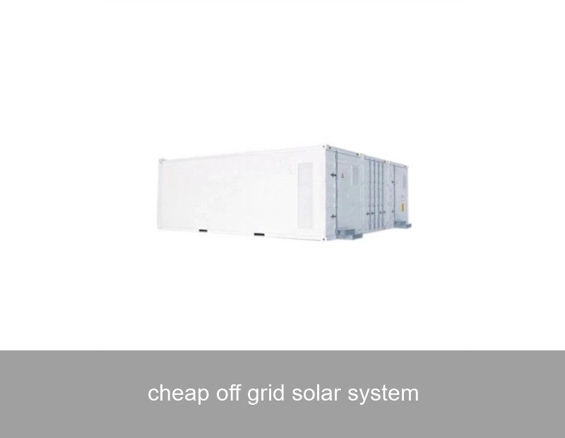 cheap off grid solar system
