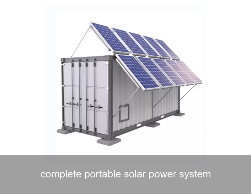complete portable solar power system
