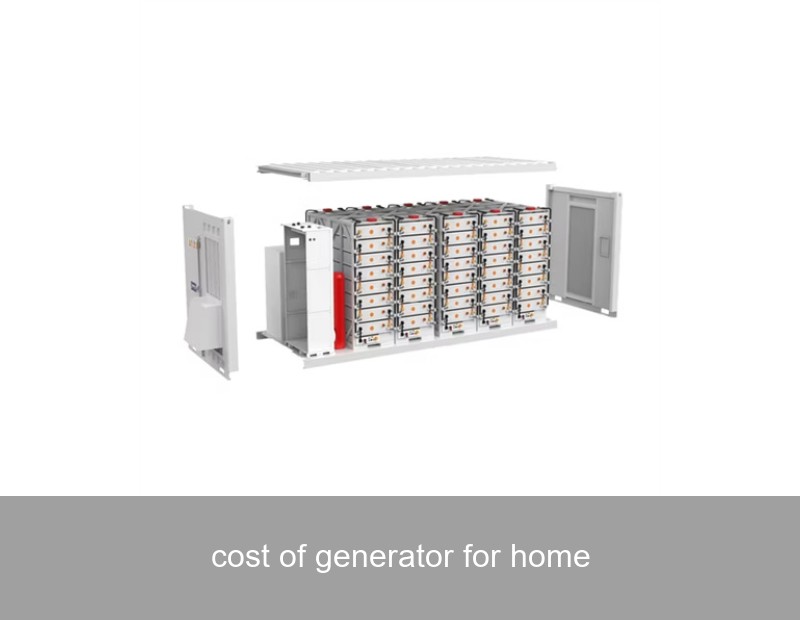 cost of generator for home