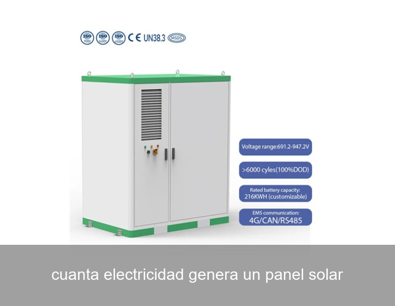 cuanta electricidad genera un panel solar