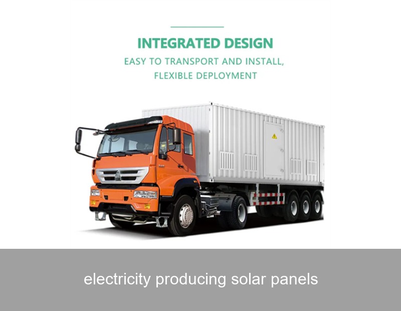 electricity producing solar panels