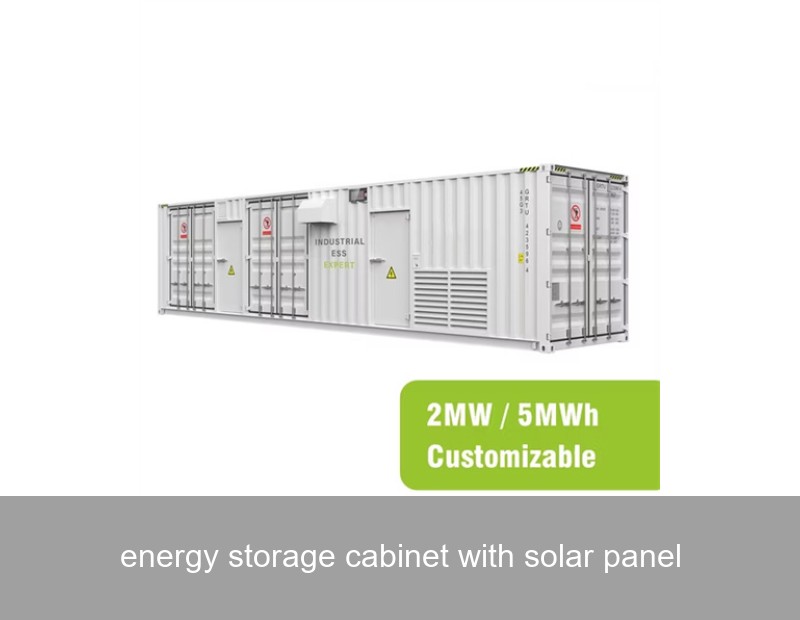 energy storage cabinet with solar panel