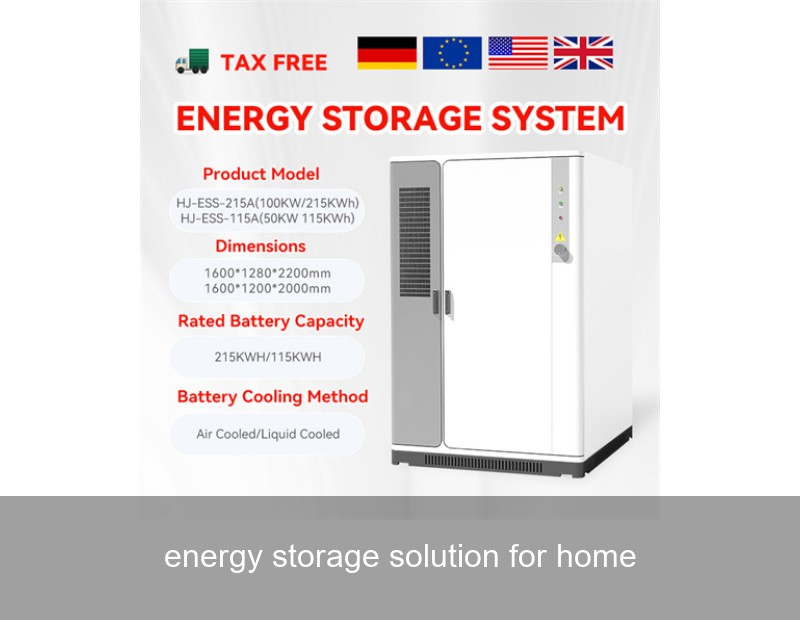 energy storage solution for home