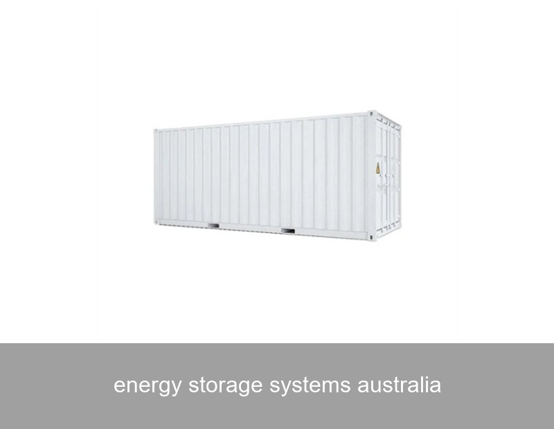 energy storage systems australia