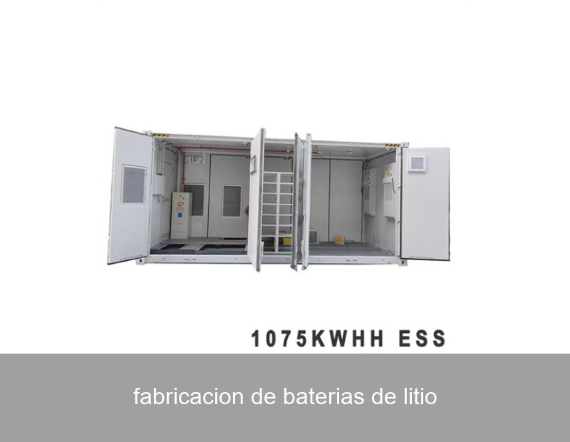 fabricacion de baterias de litio