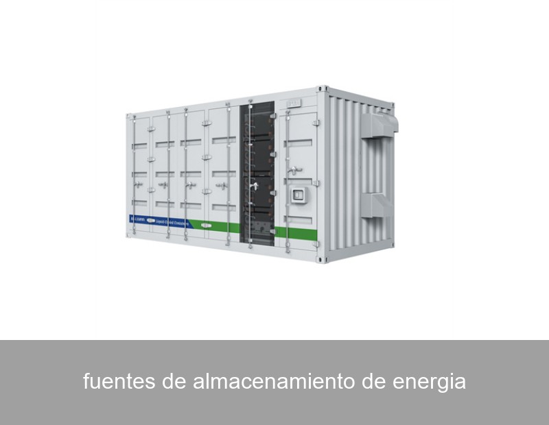 fuentes de almacenamiento de energia
