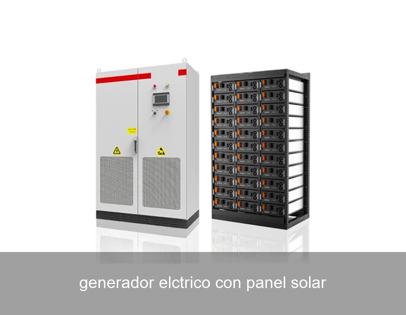 generador elctrico con panel solar