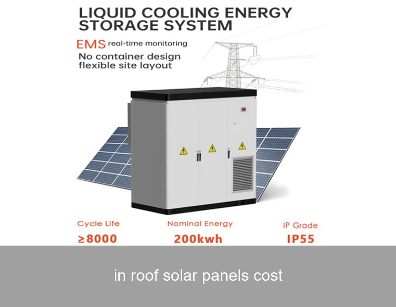 in roof solar panels cost