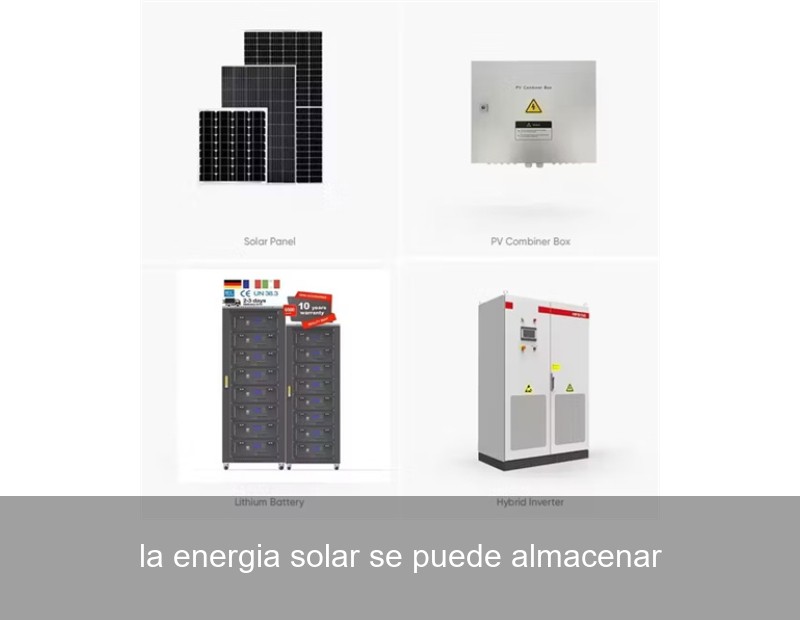 la energia solar se puede almacenar