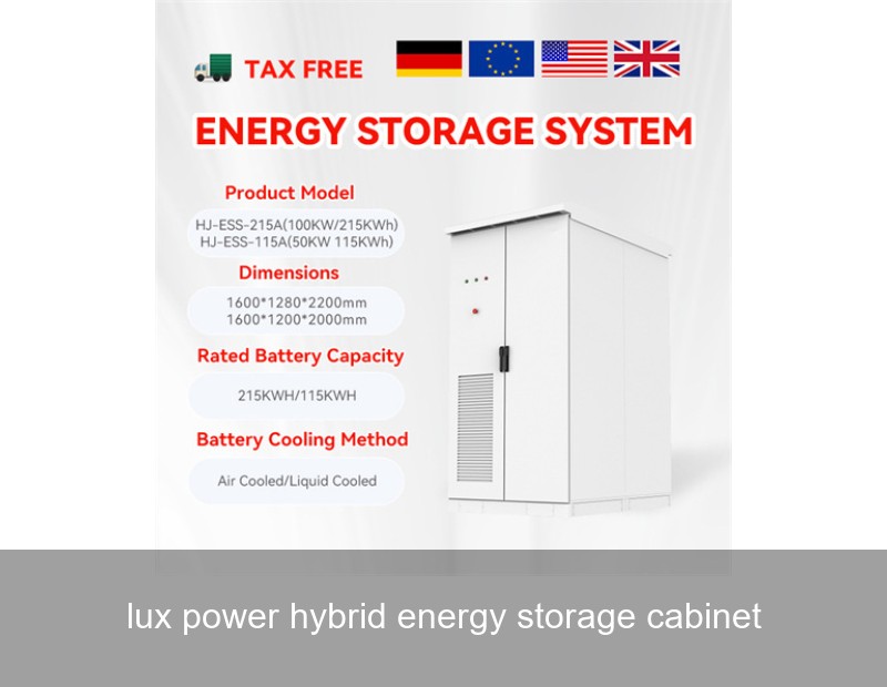 lux power hybrid energy storage cabinet