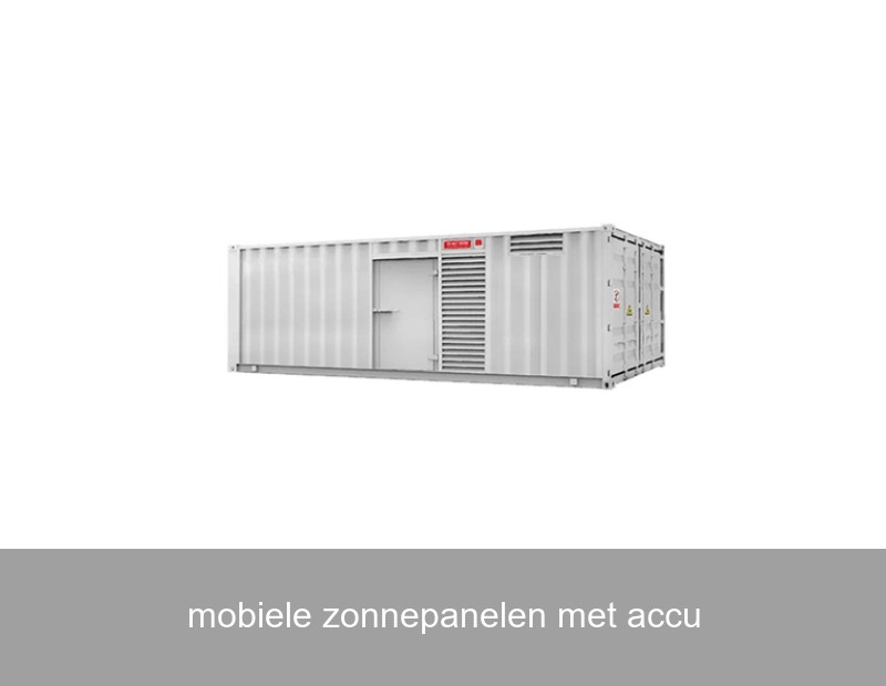 mobiele zonnepanelen met accu