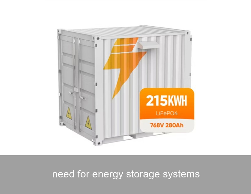 need for energy storage systems