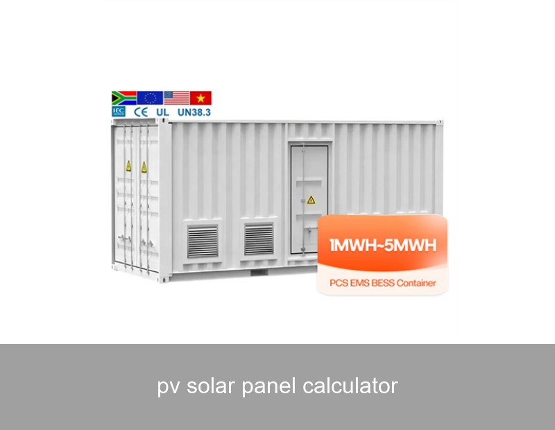 pv solar panel calculator