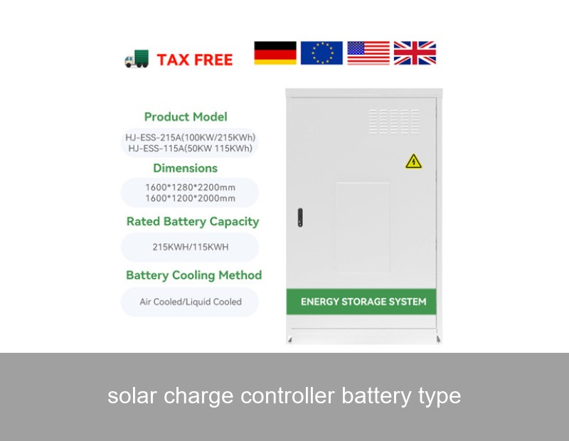solar charge controller battery type