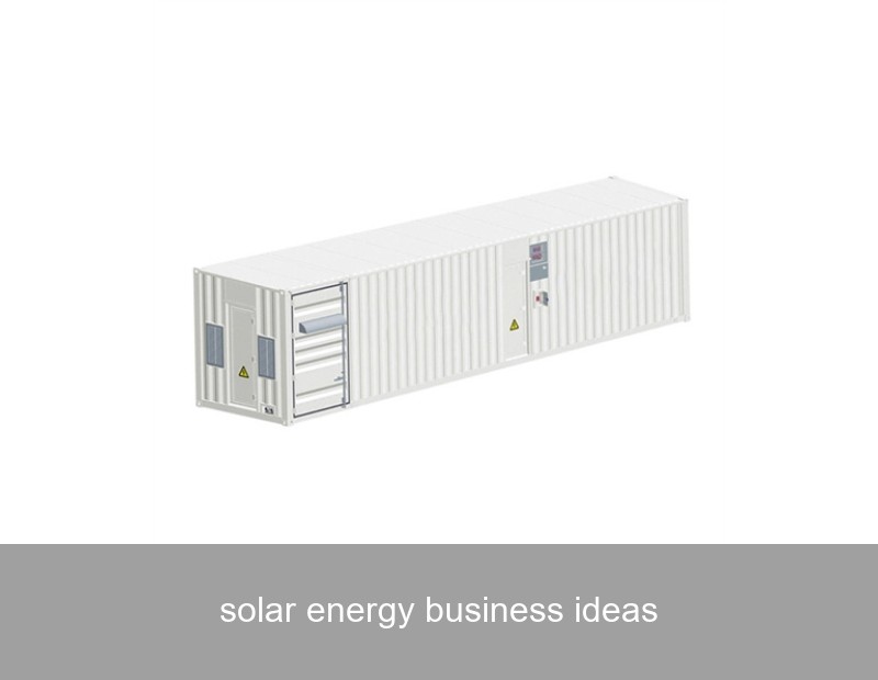 solar energy business ideas