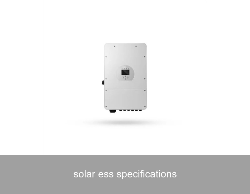 solar ess specifications