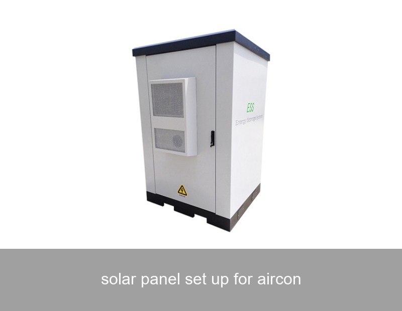 solar panel set up for aircon