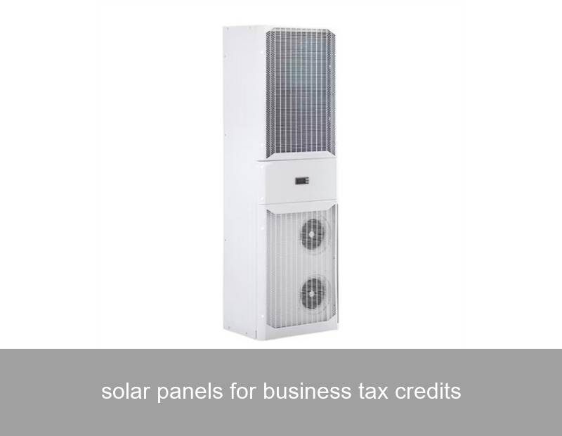 solar panels for business tax credits