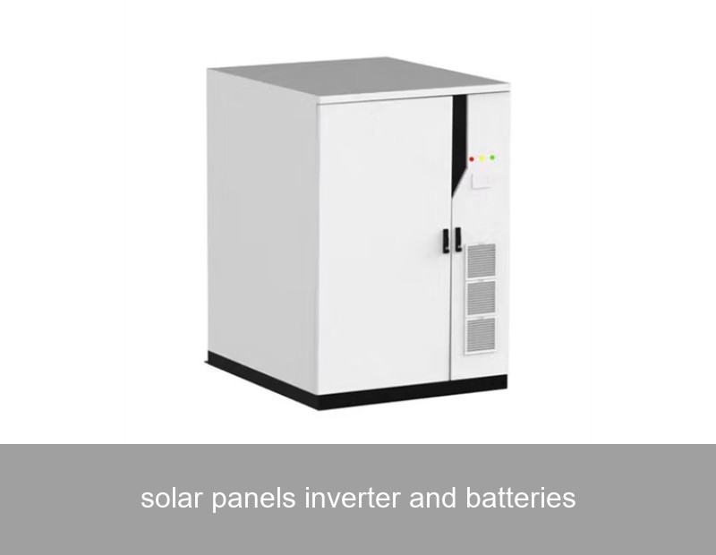 solar panels inverter and batteries