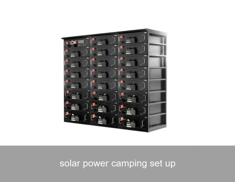 solar power camping set up