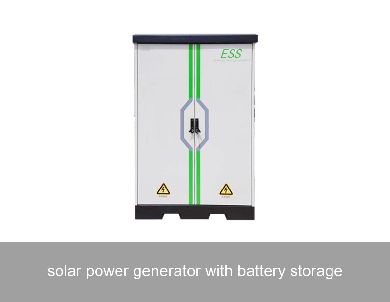 solar power generator with battery storage