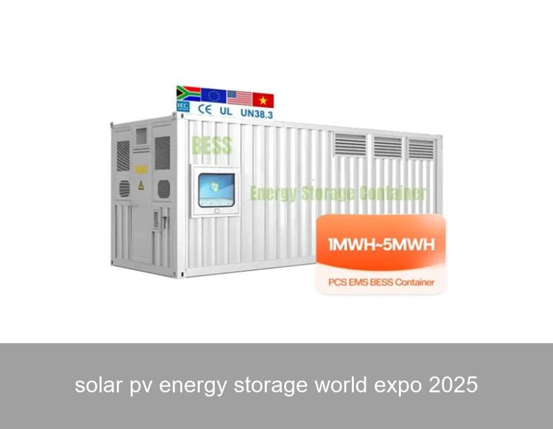 solar pv energy storage world expo 2025