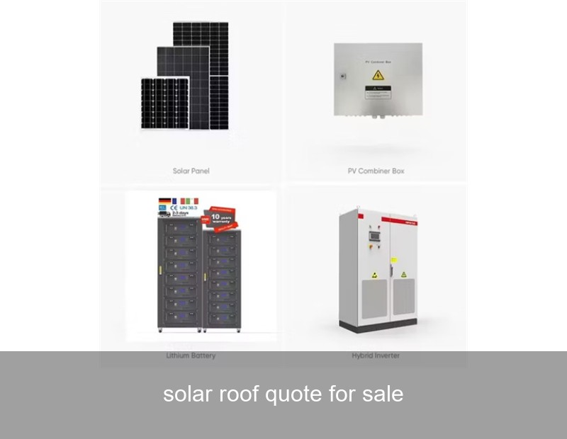 solar roof quote for sale