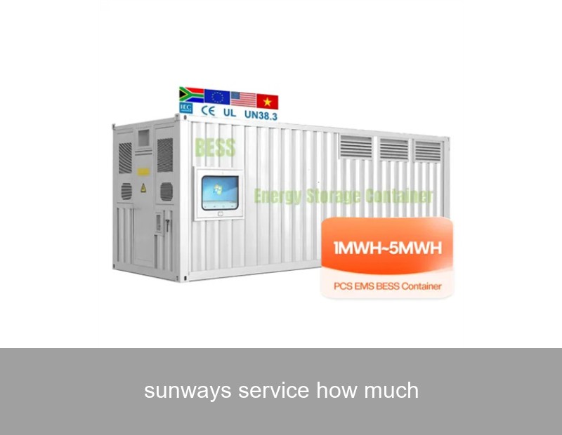 sunways service how much