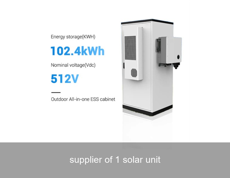 supplier of 1 solar unit
