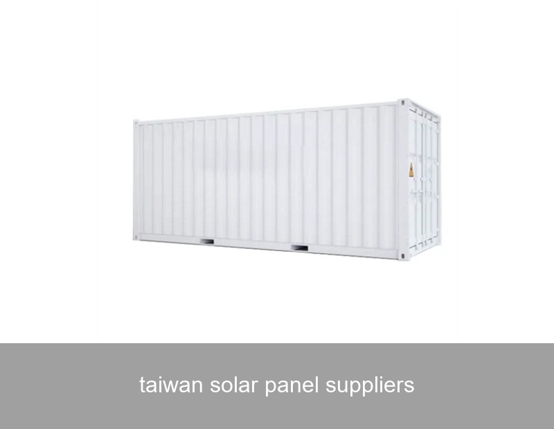 taiwan solar panel suppliers