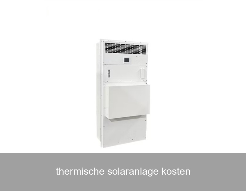 thermische solaranlage kosten