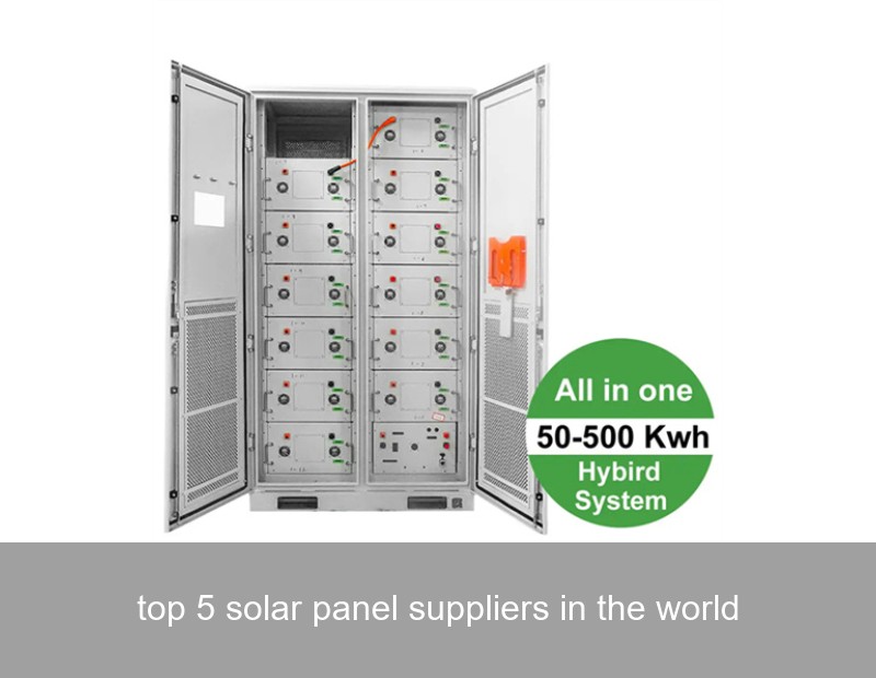 top 5 solar panel suppliers in the world