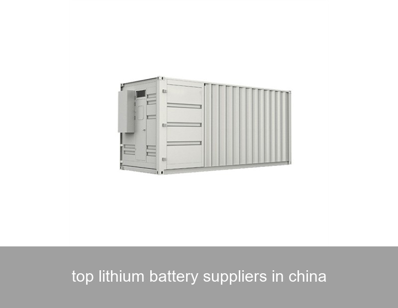 top lithium battery suppliers in china