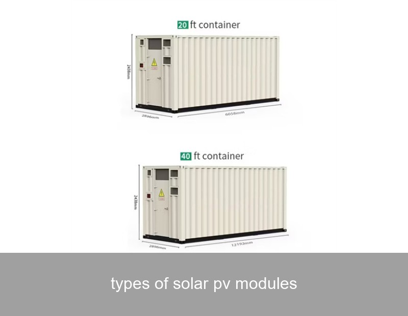 types of solar pv modules